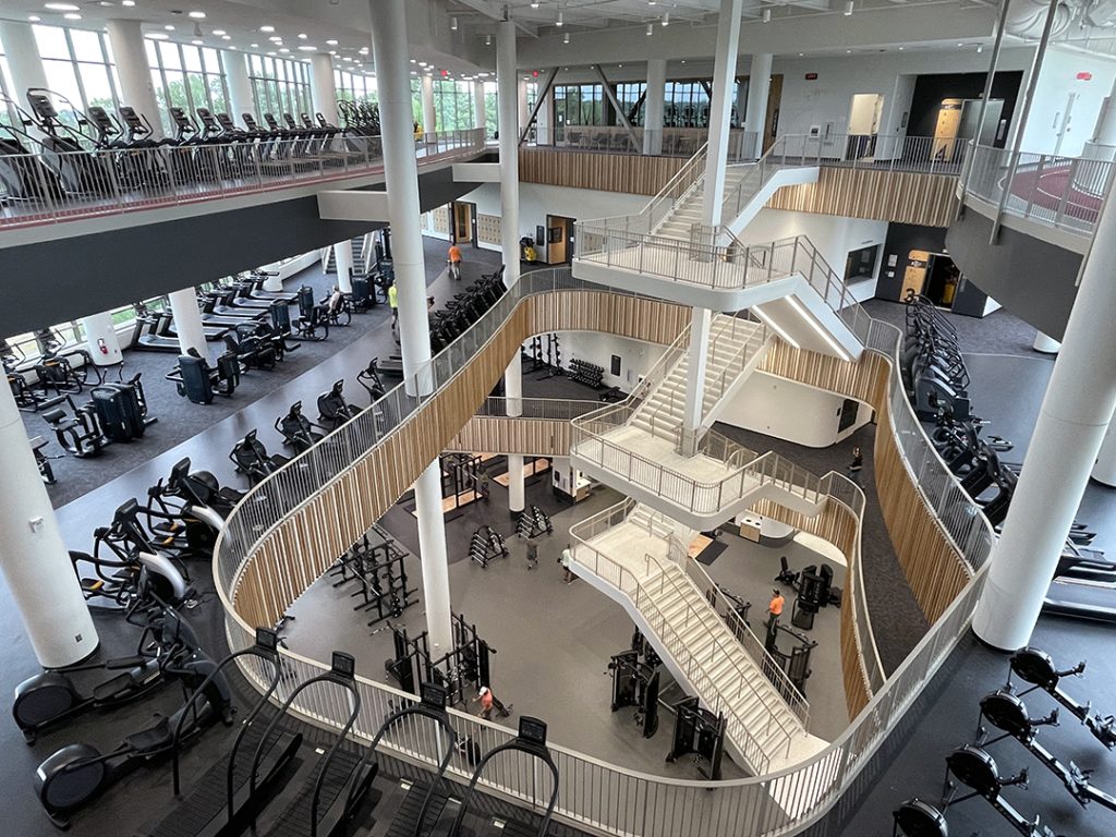 Wayzata High School gym flooring