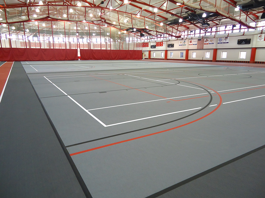 Carthage College fieldhouse flooring